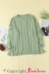 Crochet Lace Pointelle Knit Sweater